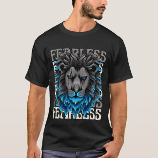 Camiseta Tee gráfico de león intrépido