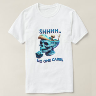 Camiseta Tee gráfico de papel silencioso con mensaje fácil