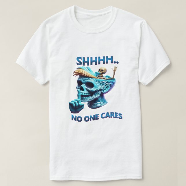 Camiseta Tee gráfico de papel silencioso con mensaje fácil (Diseño del anverso)