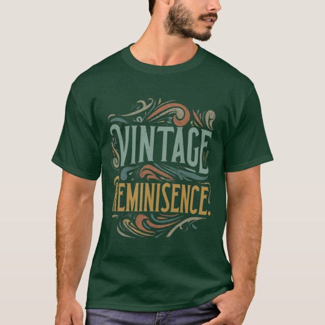Camiseta Tee gráfico de Reminiscencia de Vintage (Anverso)