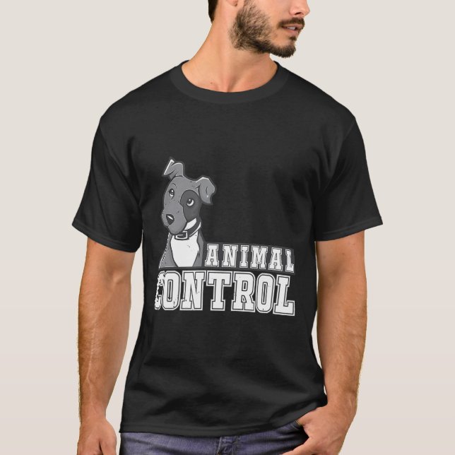Camiseta Tee gráfico de toro de control animal (Anverso)