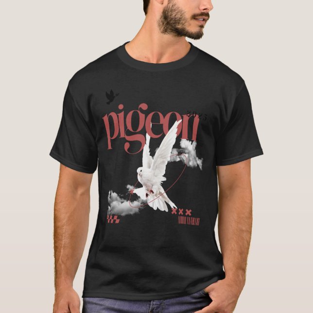 Camiseta Tee gráfico de vuelo de pichón (Anverso)