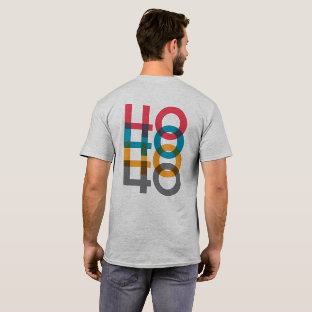 Camiseta Tee gráfico del 40 aniversario masculino (Reverso completo)