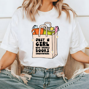 Camiseta Tee gráfico del amante del libro, gusano del libro