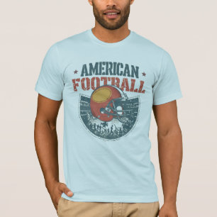 Camiseta Tee gráfico del casco viejo de fútbol americano