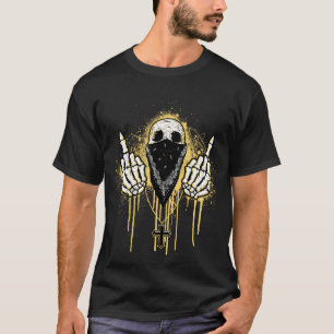 Camiseta Tee gráfico del dedo medio para Unisex