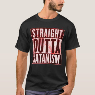 Camiseta Tee gráfico directo fuera del satanismo oculto