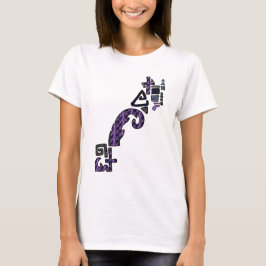 Camiseta Tee gráfico geométrico asimétrico ligero
