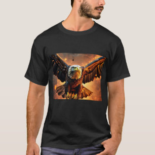 Camiseta "Tee gráfico impactante del águila negra: audaz y 