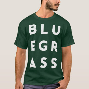 Camiseta Tee gráfico moderno para tipografía de Bluegrass -