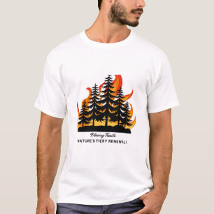 Camiseta Tee gráfico negrita para incendios forestales