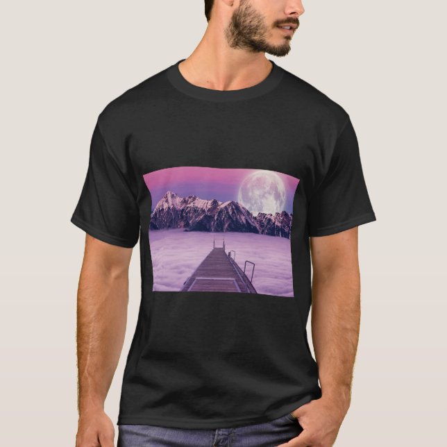 Camiseta Tee inspirado en la naturaleza de la web lunar (Anverso)