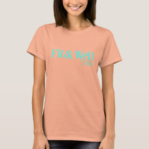 Camiseta tee inspirador de fitness   Adecuado y bueno