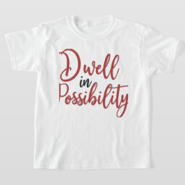 Camiseta Tee inspirador y elegante para niños