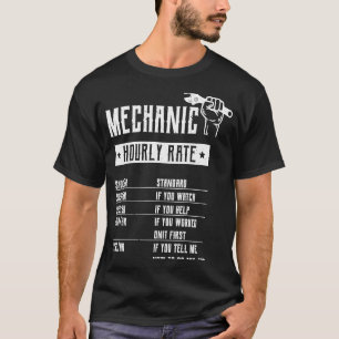 Camiseta Tee Lab Tee de tasa horaria mecánica para id mecán