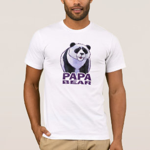 Camiseta Tee ligero para hombres de Papa Bear Panda