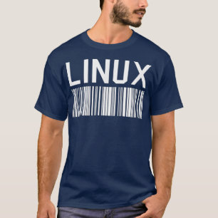 Camiseta Tee Linu lover con código de barras Penguin Tu Ope