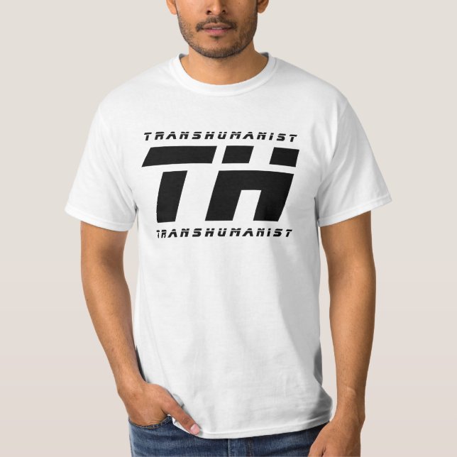 Camiseta Tee masculino clásico transhumano (Anverso)