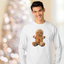 Camiseta Tee masculino de la Cookie de pan de jengibre exis