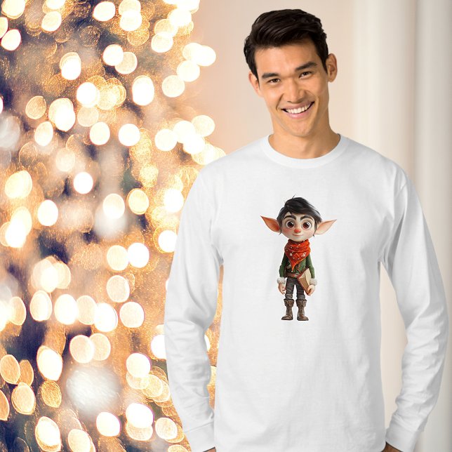 Camiseta Tee masculino de los Navidades adolescentes Elf (Subido por el creador)