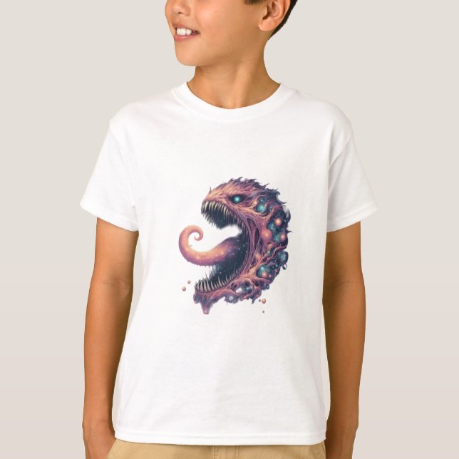 Camiseta Tee Metalizado de muerte por devastación cósmica (Anverso)