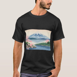 Camiseta Tee natural del Japón del Monte Fuji