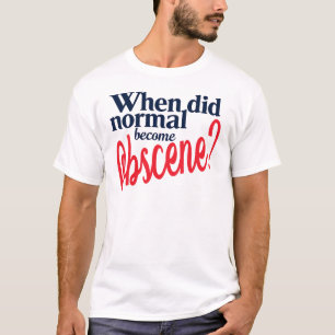 Camiseta Tee normal vs obsceno