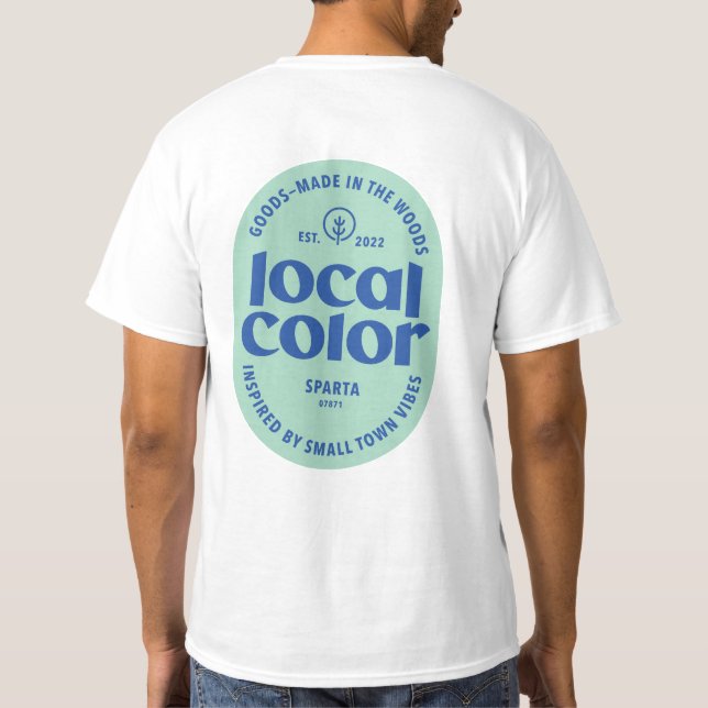 Camiseta Tee oficial de color local (Reverso)