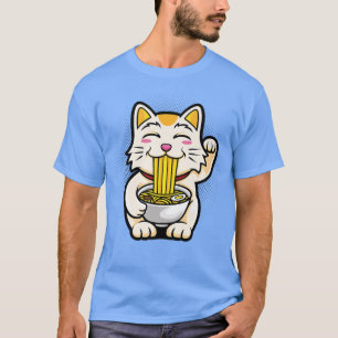 Camiseta Tee oficial del gato japonés Anime Kawaii Chicas d