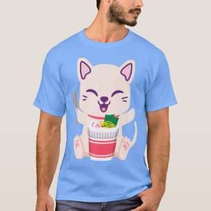 Camiseta Tee oficial del gato japonés Anime Kawaii Chicas d