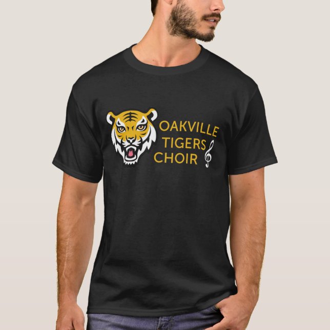 Camiseta Tee oscuro de los tigres OHSChoir (Anverso)