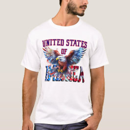 Camiseta Tee patriótico de águila en alza