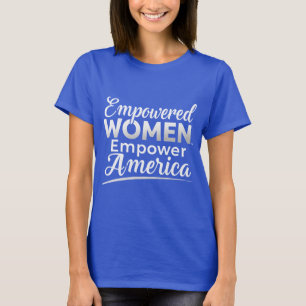 Camiseta Tee patriótico femenino empoderado
