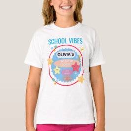 Camiseta Tee personalizado con vibraciones de escuela de pr