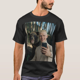Camiseta Tee, Personalizado de Selfie de oso gracioso - Ten