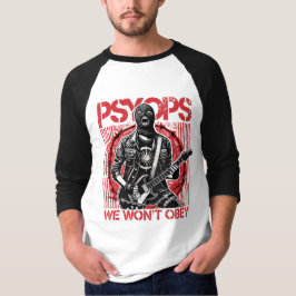 Camiseta Tee raglan PSYOPS - rojo