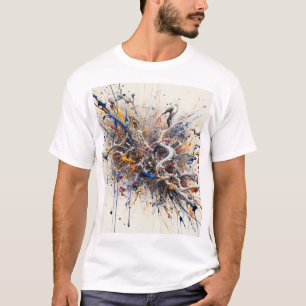 Camiseta Tee Resumen de Burro de Energía - Esplash de pintu