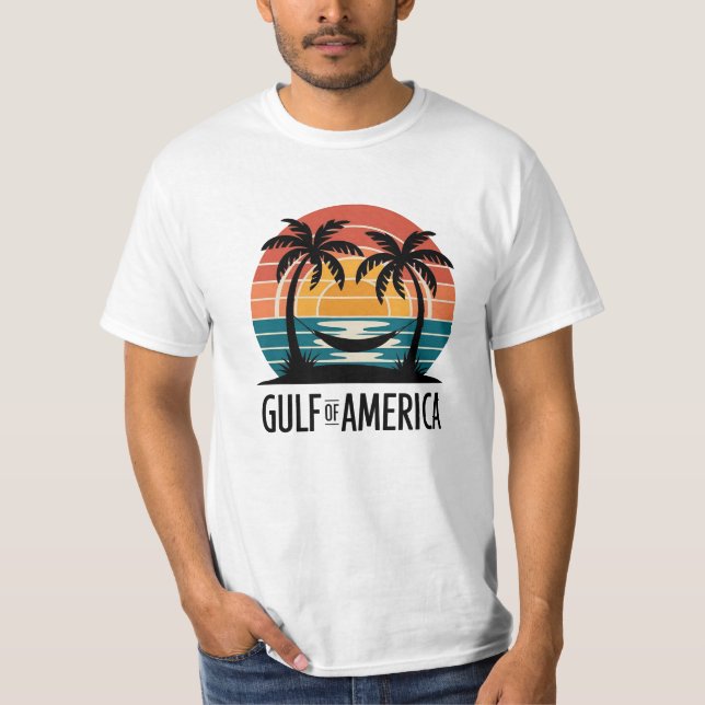 Camiseta Tee Retro Golfo de América Sunset Beach Vibes Tee (Anverso)
