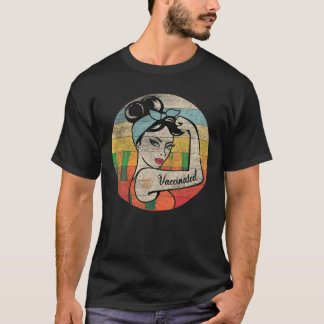 Camiseta Tee retro vacunado cree en vacunas inmunizadas