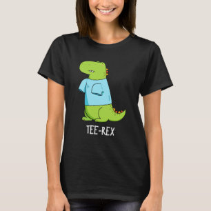 Camiseta Tee Rex Funny TShirt TRex Dinosaur Pun Dark BG
