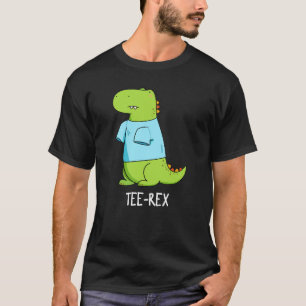 Camiseta Tee Rex Funny TShirt TRex Dinosaur Pun Dark BG