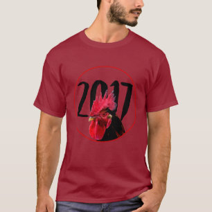 Camiseta Tee rojo de Año Nuevo Chino 2017, galardonado con 