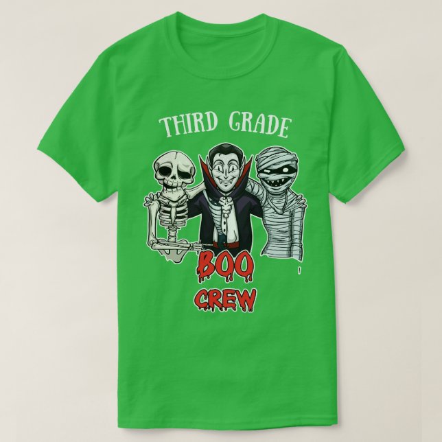 Camiseta Tee Sca, Fiesta de Halloween de tercer grado de Bo (Diseño del anverso)