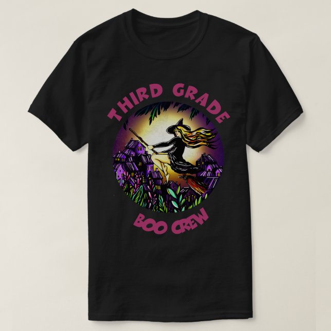 Camiseta Tee Sca, Fiesta de Halloween de tercer grado de Bo (Diseño del anverso)