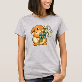 Camiseta Tee-shirt avec un lapin mignon.
