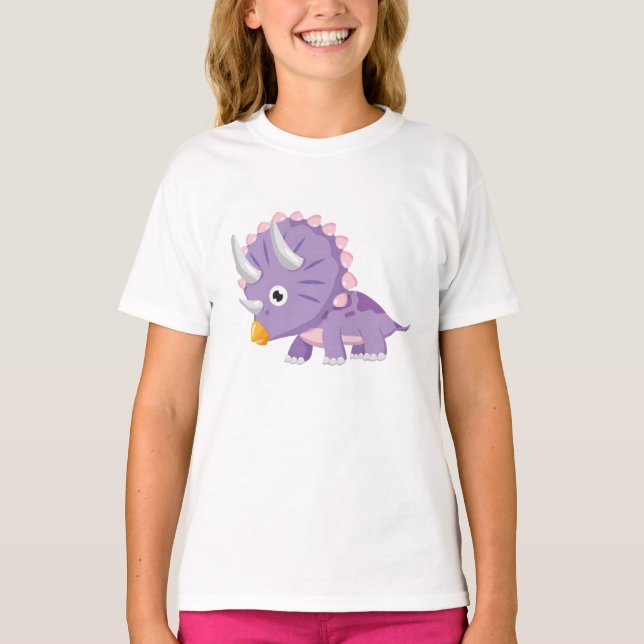 Camiseta Tee Shirt Ébouriffer Fille Dinosaure (Anverso)