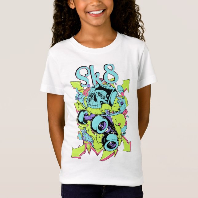 Camiseta Tee shirt enfant fille Skateparc (Anverso)