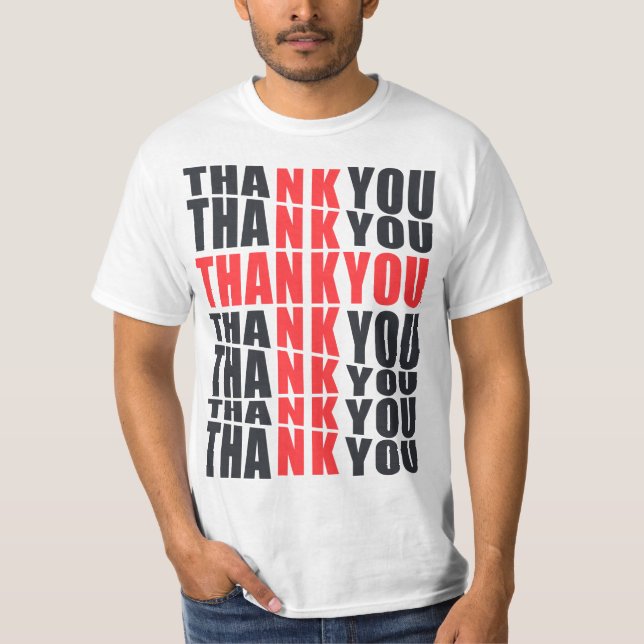 Camiseta Tee shirt Homme Thank you (Anverso)