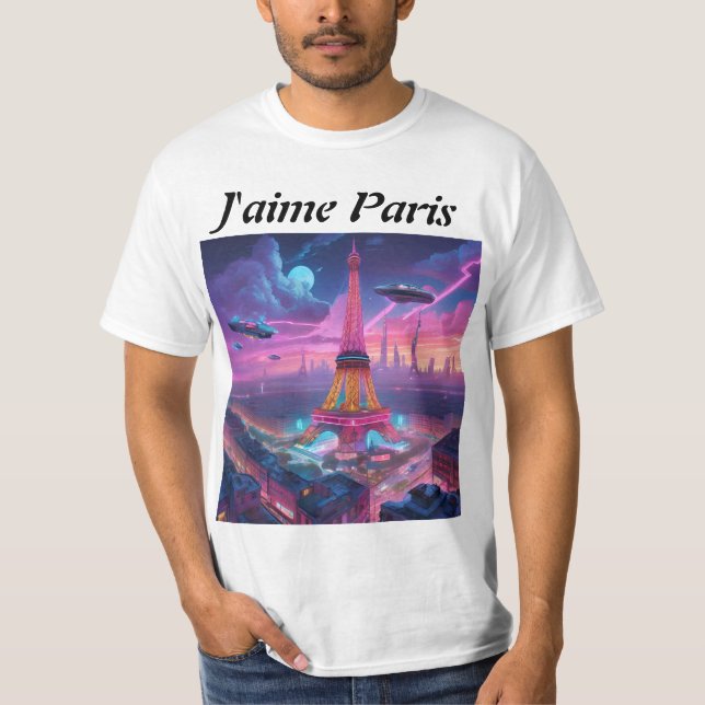 Camiseta Tee-shirt j'aime Paris (Anverso)