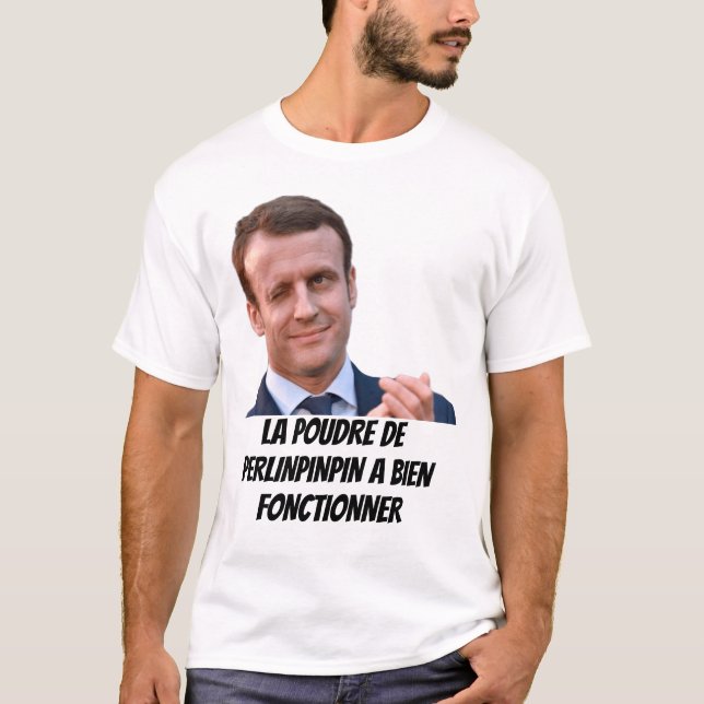 CAMISETA TEE SHIRT MACRON PRESIDENT (Anverso)